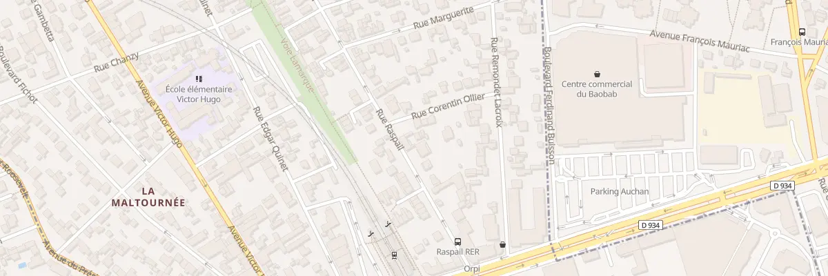 Plan du 16 Rue Raspail à Neuilly-Plaisance