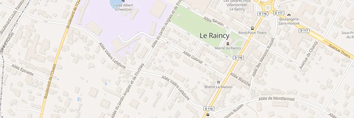Plan du 10 All Gabriel au Raincy