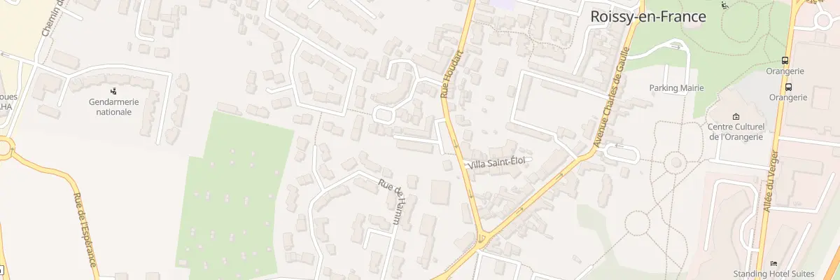 Plan du 1 Rue Houdart à Roissy-en-France