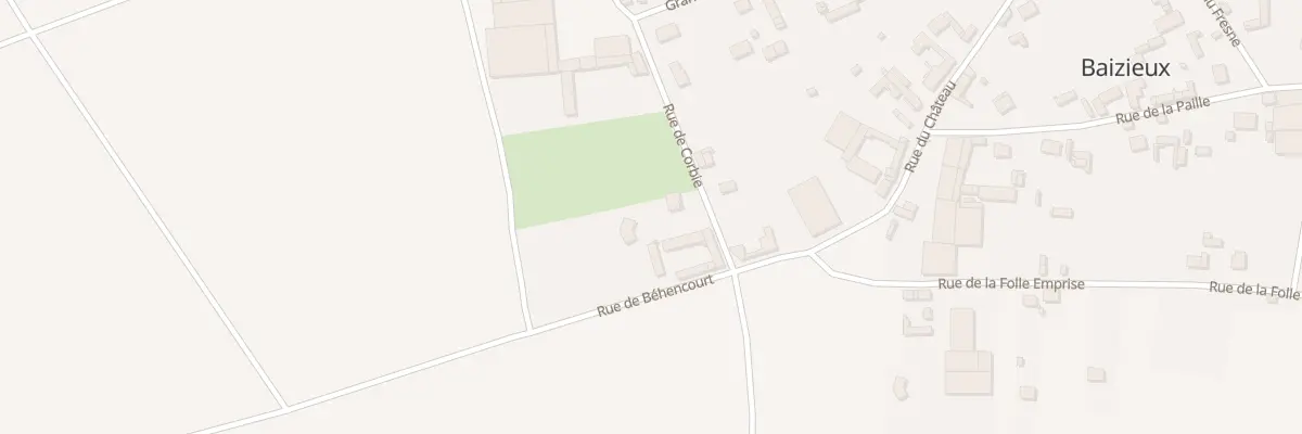 Plan du 9 Rue de Corbie à Baizieux