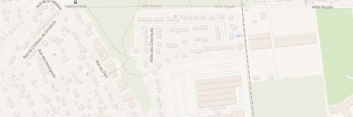 Plan du 30 All des Chevreuils à Yerres