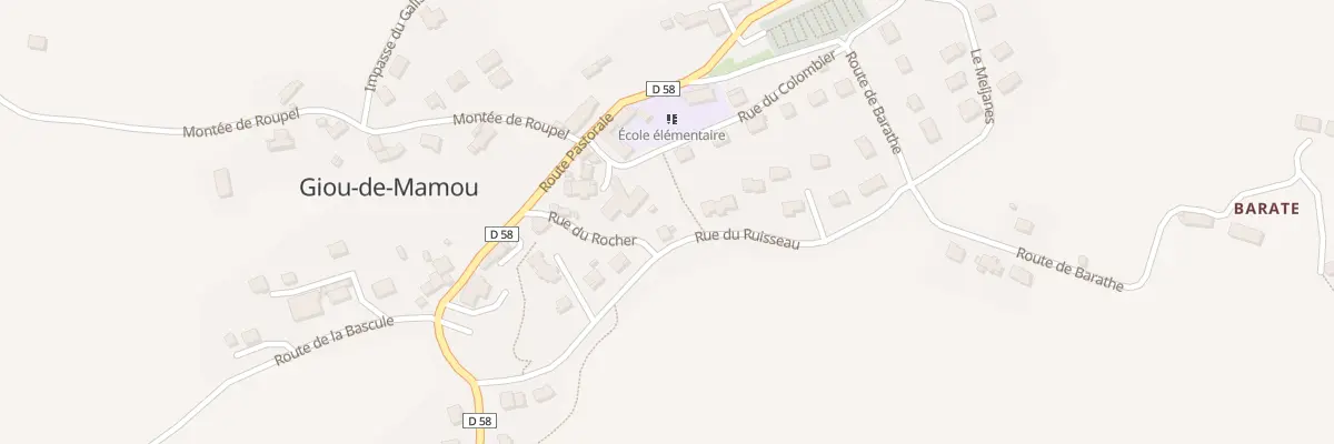 Plan du 5 Rue du Ruisseau à Giou-de-Mamou