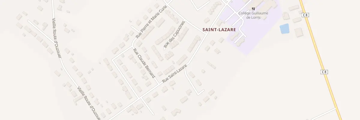 Plan du 17 Rue de Saint Lazare à Lorris