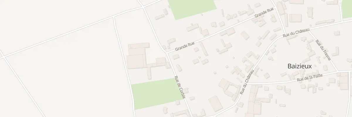 Plan du 14 Gr Grande Rue à Baizieux