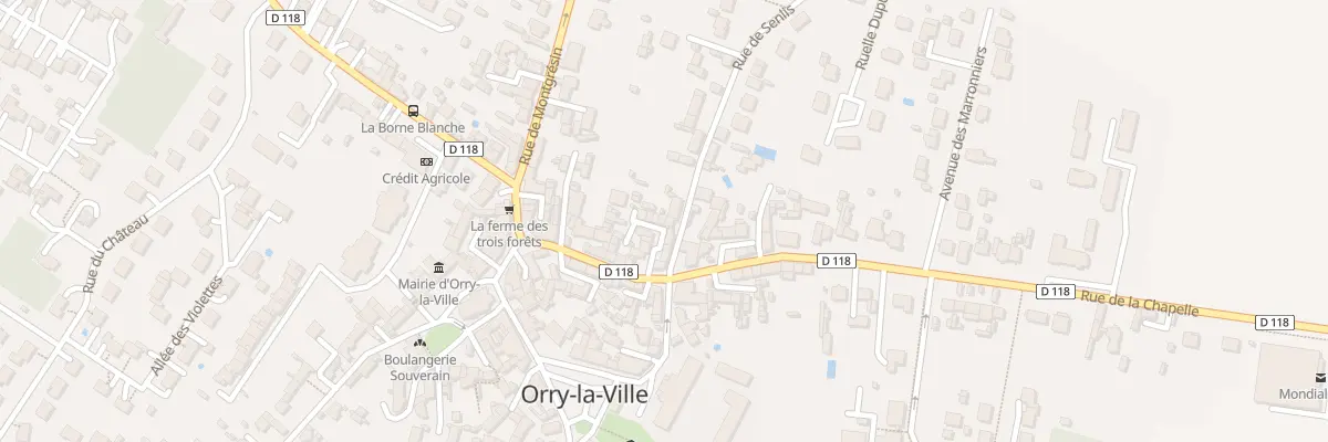 Plan du 4 Cour Grande Cour à Orry-la-Ville