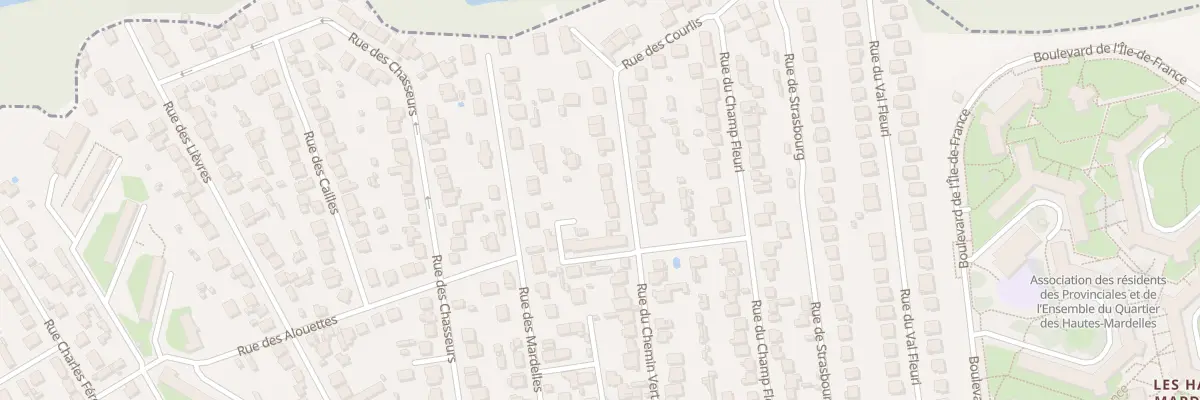 Plan du 59 Rue du Chemin Vert à Brunoy