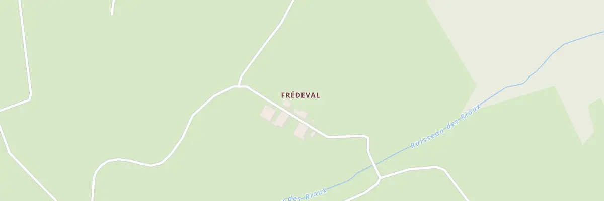 Plan du 1 Fredeval à Fontanières