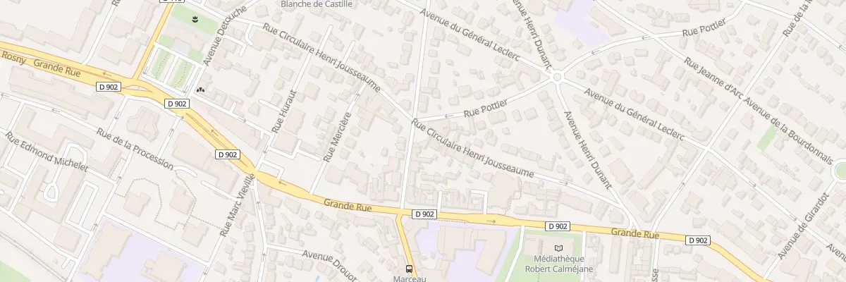 Plan du 14 Rue Circulaire H Jousseaume à Villemomble