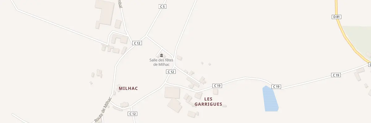 Plan du 101 Rte des Garrigues à Calmont