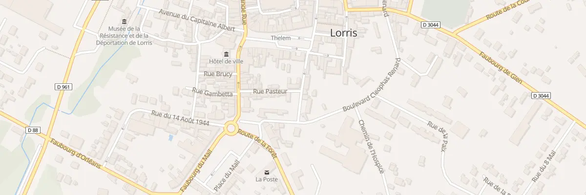 Plan du 5 Rue du Barreau à Lorris
