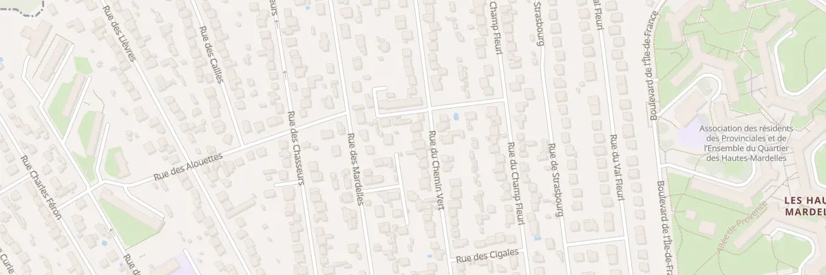 Plan du 45 Rue du Chemin Vert à Brunoy