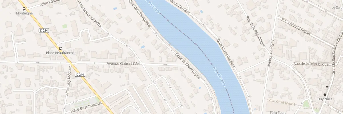 Plan du 21 Quai de Champagne au Perreux-sur-Marne