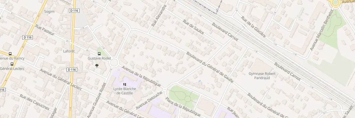 Plan du 34 Bd du Gen de Gaulle à Villemomble