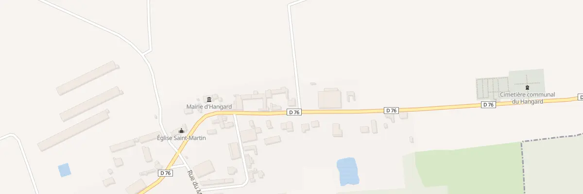 Plan du 5079F Rue de Demuin à Hangard