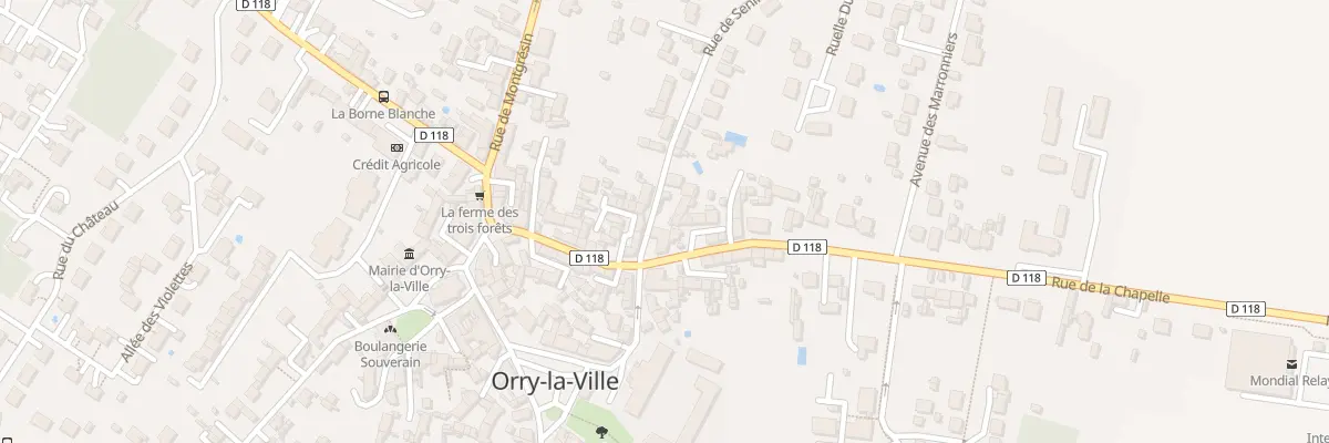 Plan du 25 Rue de la Chapelle à Orry-la-Ville