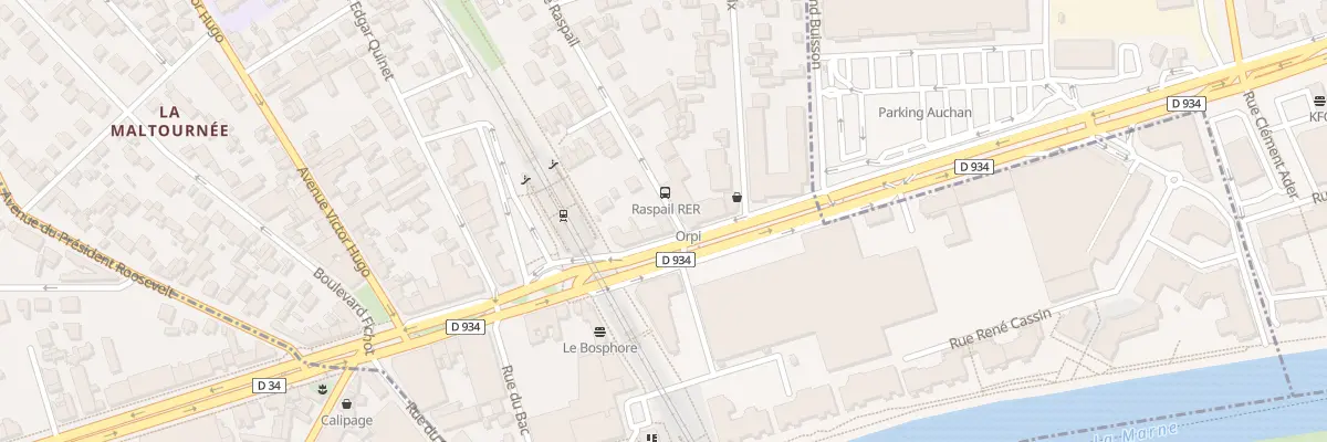 Plan du 1 Rue Raspail à Neuilly-Plaisance