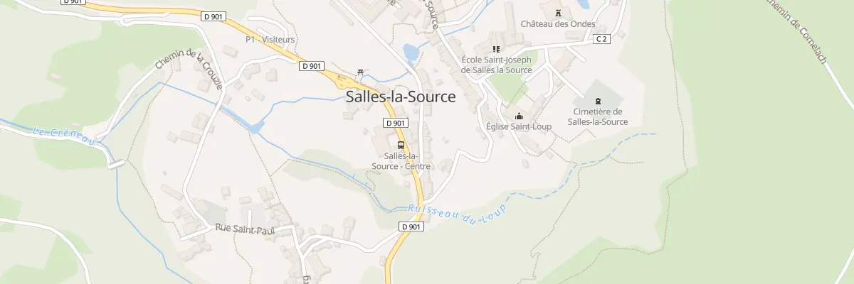 Plan du 5222 Salles à Salles-la-Source