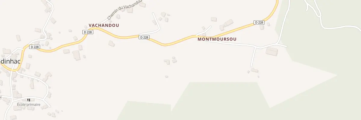 Plan du 18 Rte du Goul à Ladinhac