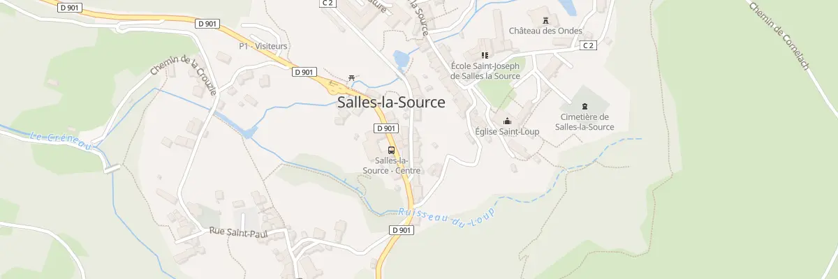 Plan du 5221 Salles à Salles-la-Source