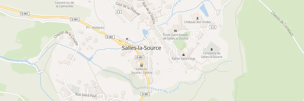 Plan du 5225 Salles à Salles-la-Source