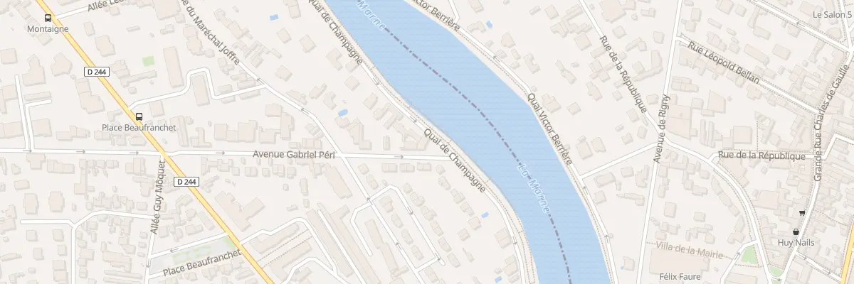Plan du 20 Quai de Champagne au Perreux-sur-Marne