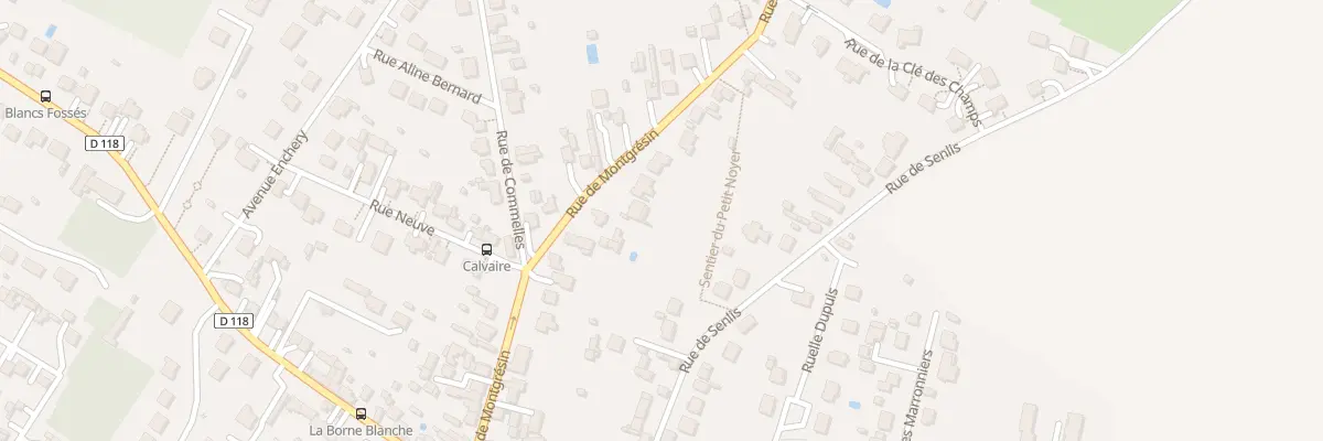 Plan du 18 Rue de Montgrésin à Orry-la-Ville