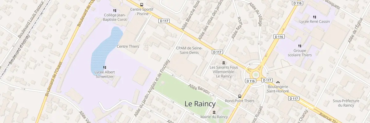 Plan du 44 Av Thiers au Raincy