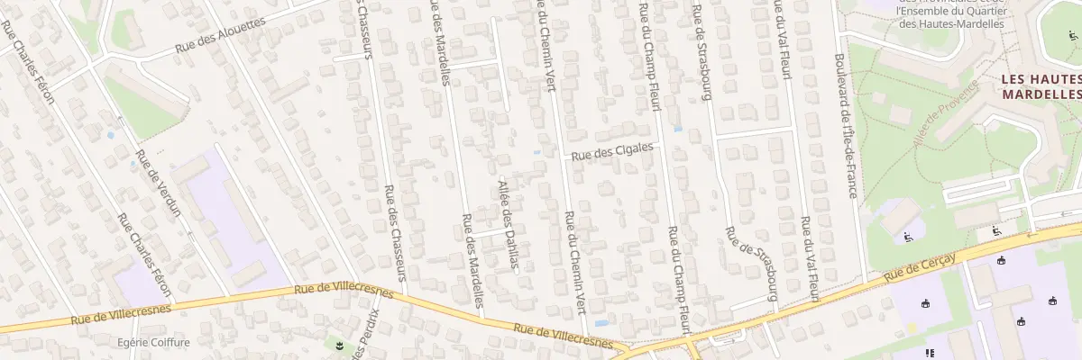 Plan du 17 Rue du Chemin Vert à Brunoy