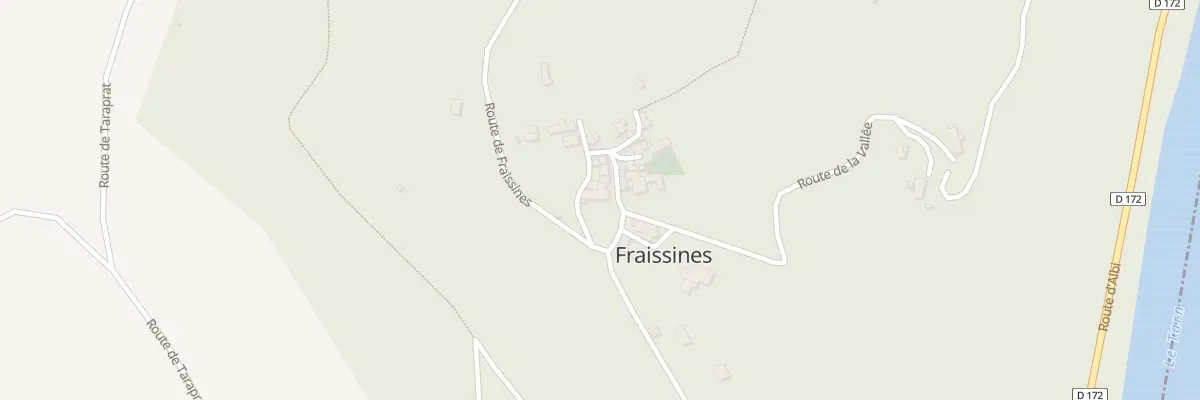 Plan du 5027 Frayssines et Las Combes à Fraissines
