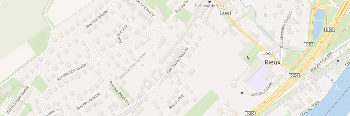 Plan du 26 Rue Fanny Duvivier à Rieux