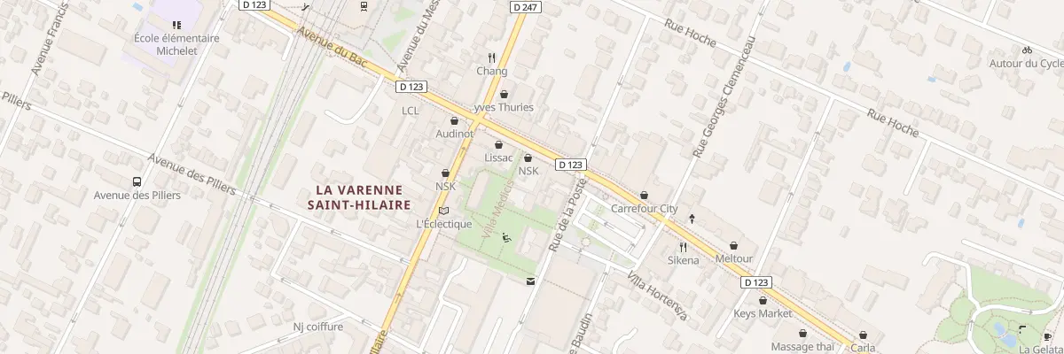 Plan du 92B Av du Bac à Saint-Maur-des-Fossés