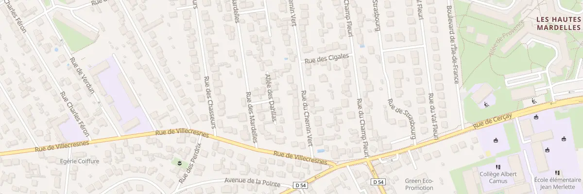 Plan du 11 Rue du Chemin Vert à Brunoy