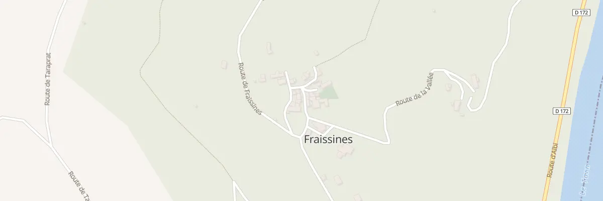 Plan du 5031 Frayssines et Las Combes à Fraissines