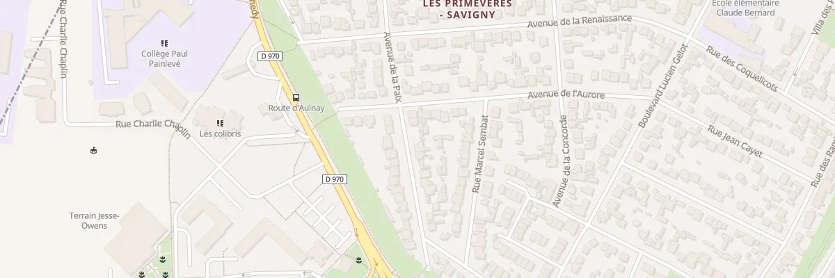 Plan du 43 Av de la Paix à Sevran