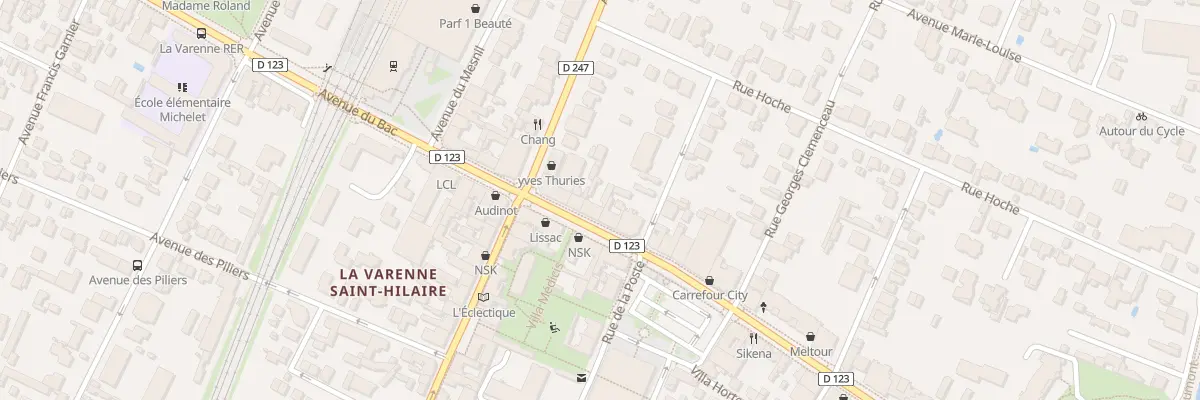 Plan du 83 Av du Bac à Saint-Maur-des-Fossés