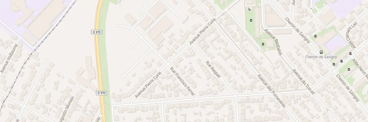 Plan du 22 Av Pierre Curie à Sevran