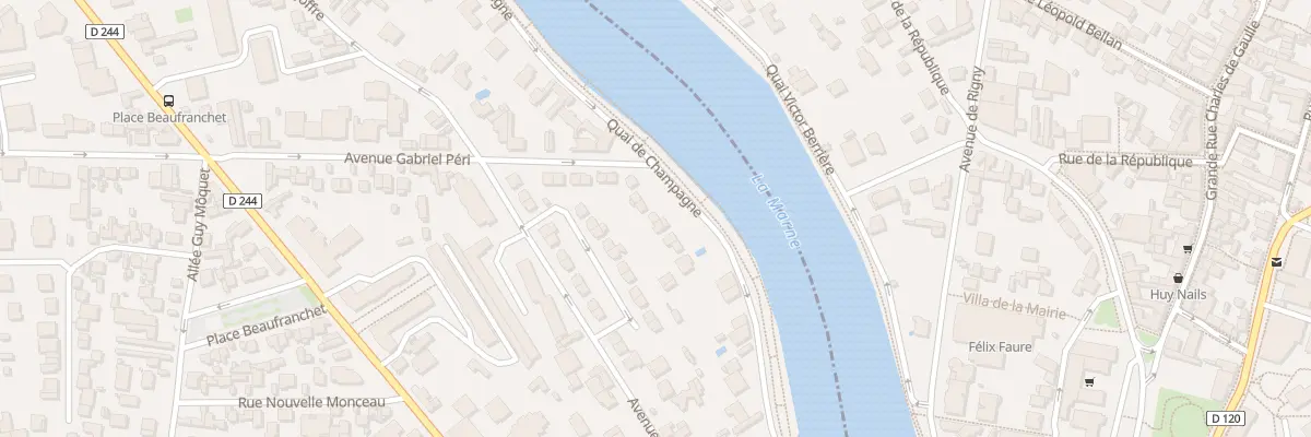 Plan du 18B Quai de Champagne au Perreux-sur-Marne