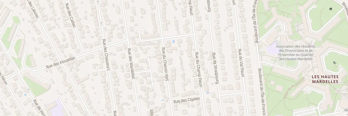 Plan du 38 Rue du Chemin Vert à Brunoy