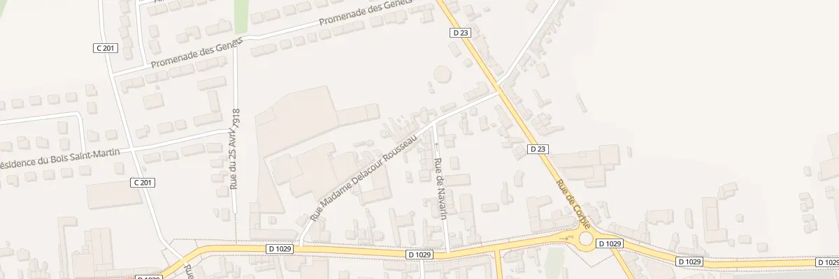 Plan du 4 Rue Mme Delacour Rousseau à Villers-Bretonneux