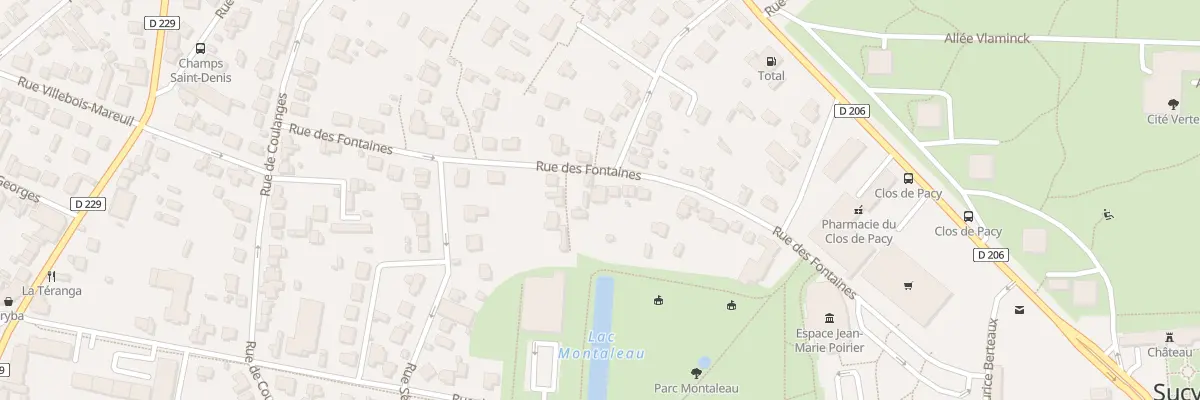 Plan du 21 Rue des Fontaines à Sucy-en-Brie