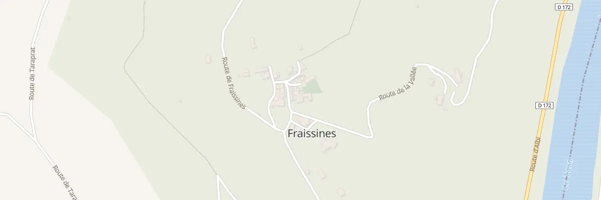 Plan du 5028 Frayssines et Las Combes à Fraissines