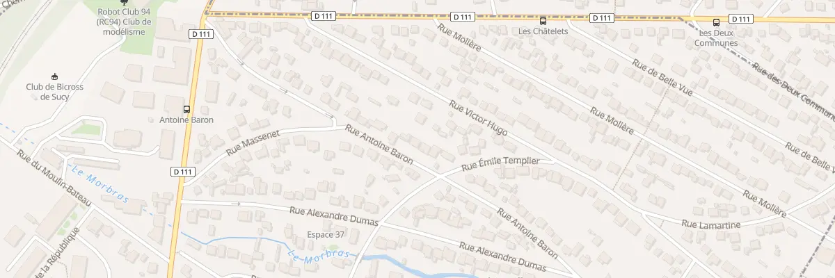 Plan du 62 Rue Antoine Baron à Sucy-en-Brie