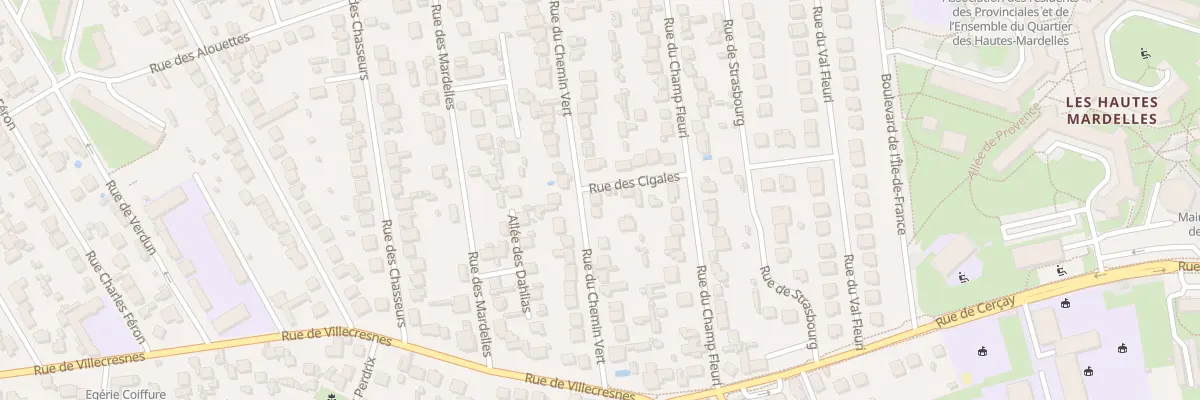 Plan du 18 Rue du Chemin Vert à Brunoy