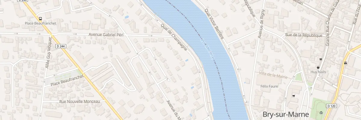 Plan du 17 Quai de Champagne au Perreux-sur-Marne