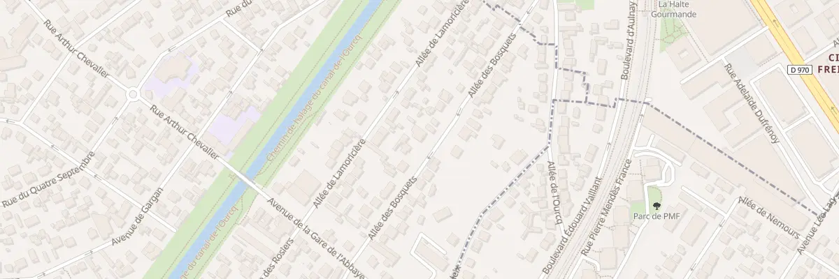 Plan du 15 All des Bosquets à Aulnay-sous-Bois