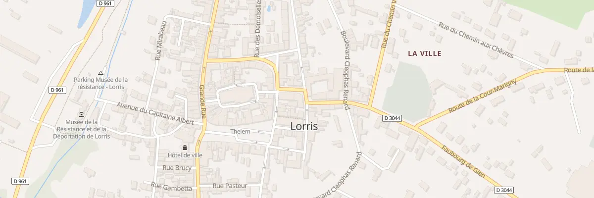 Plan du 28 Rue Guillaume de Lorris à Lorris