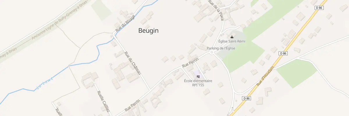 Plan du 9 Rue Perrin à Beugin