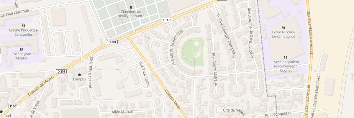 Plan du 38 Rue du 18 Juin 1940 à Neuilly-Plaisance