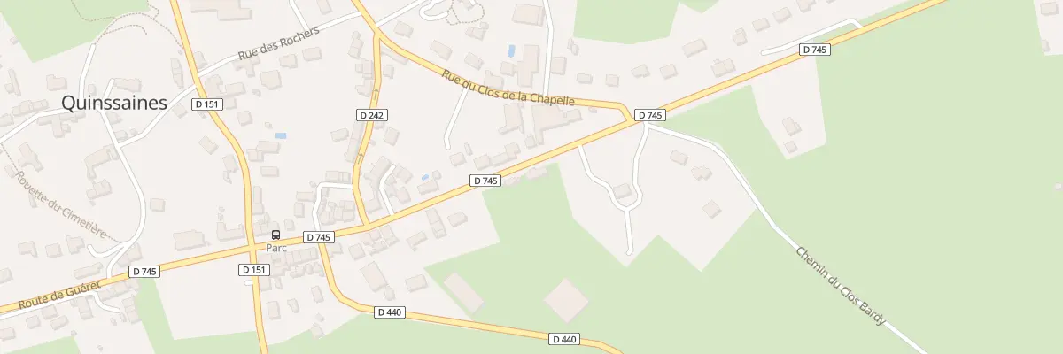 Plan du 34 Rte de Montluçon à Quinssaines