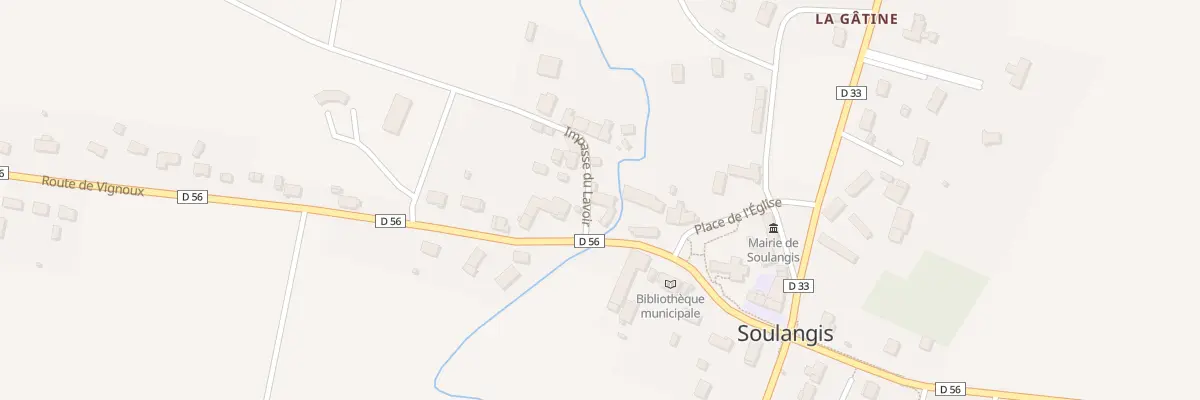 Plan du 2 Imp du Lavoir à Soulangis